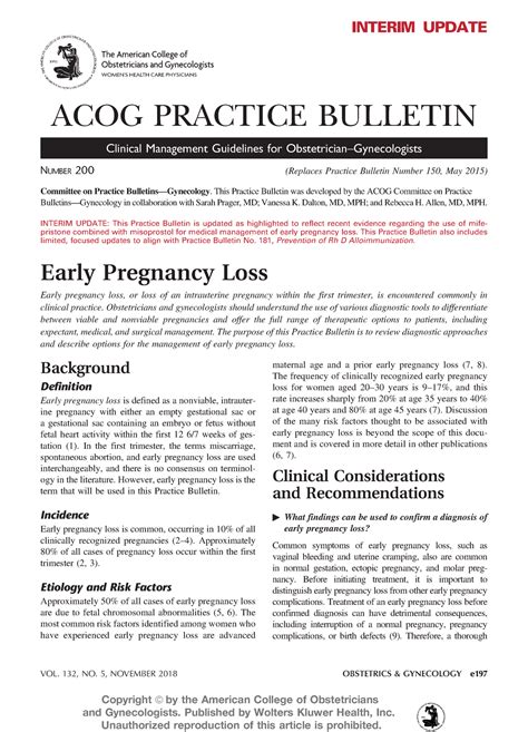 acog practice bulletin prenatal care